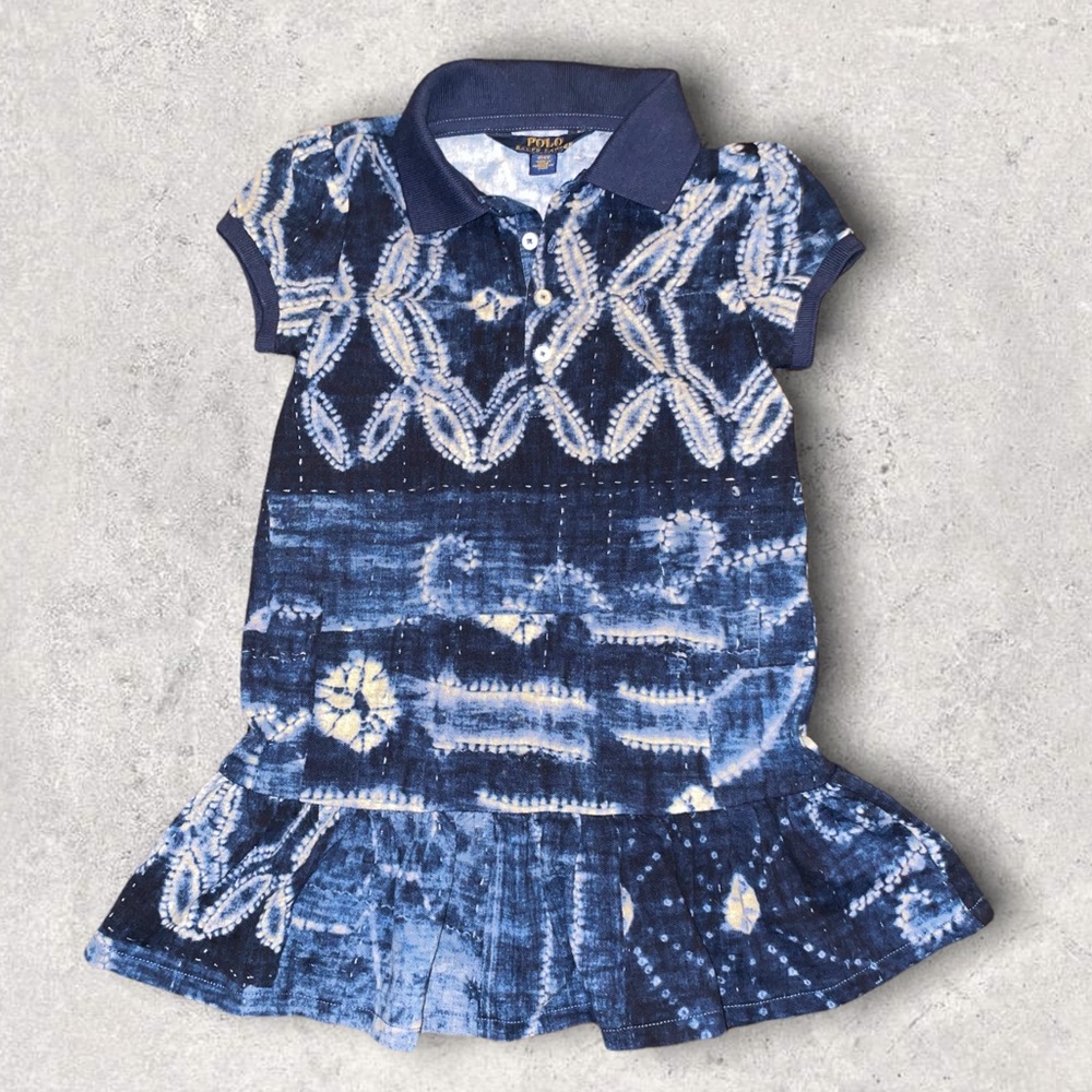 Girl’s Toddler Polo Ralph Lauren Ruffle Dress, 4/4T